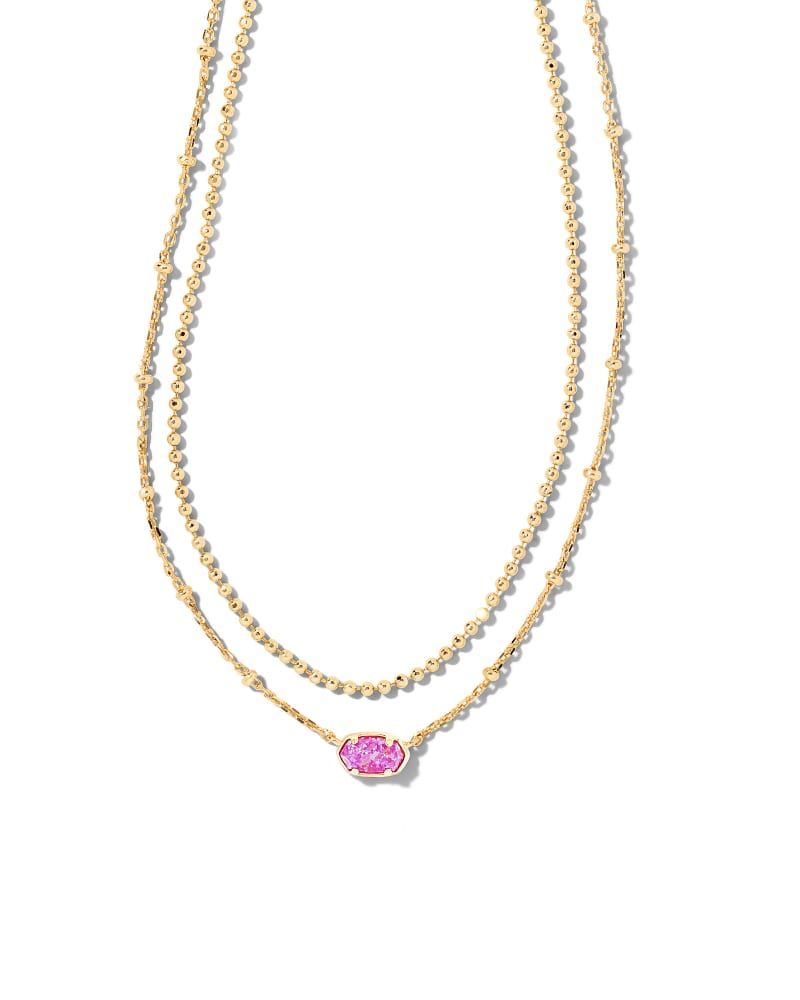 emilie gold multi strand necklace