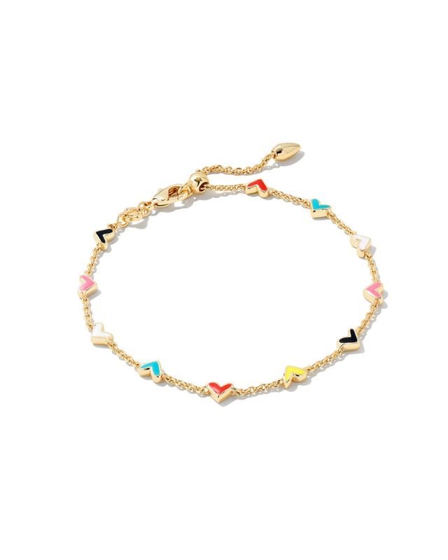 Love Beaded Friendship Bracelet in White Ombre Mix