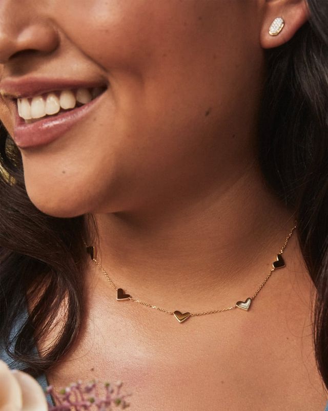 Aerie String And Heart Necklace