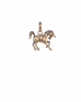 Unicorn Charm in Vintage Gold