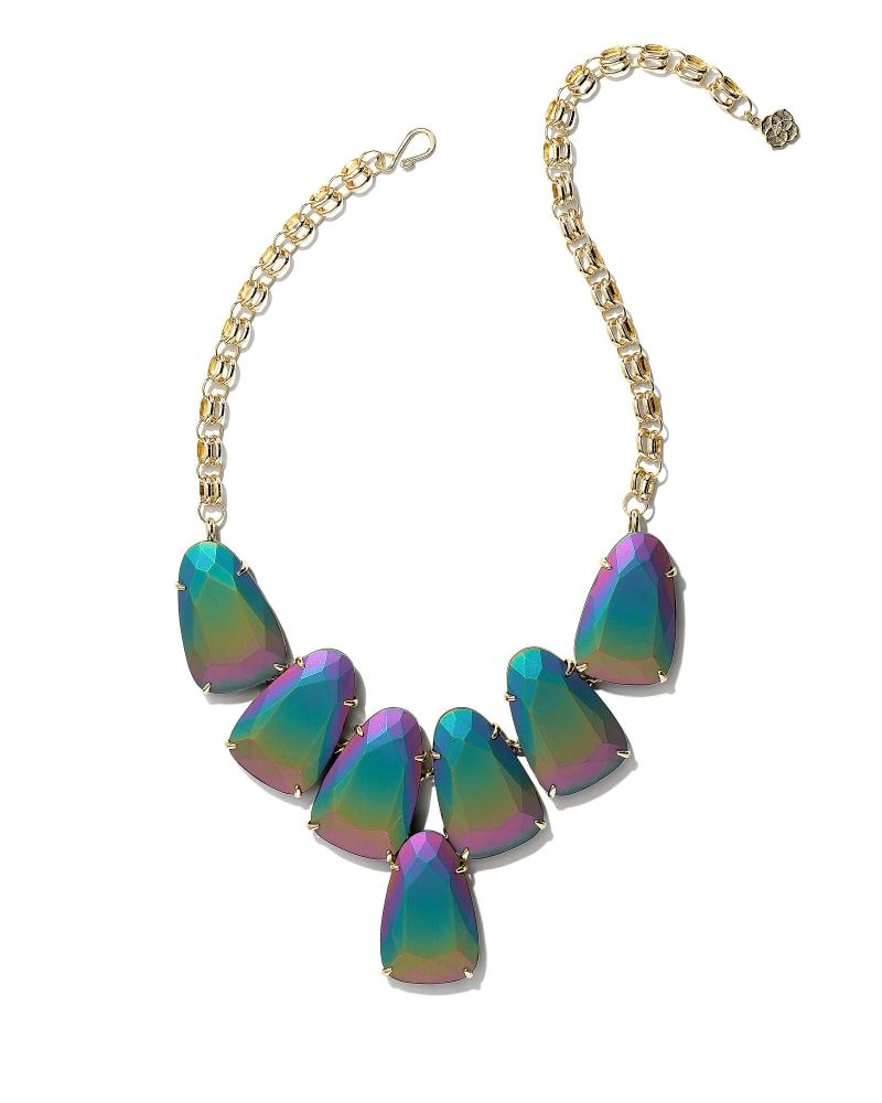 Kendra Scott | Jewelry | Kendra Scott Elisa Multicolor Drusy Gold Pendant  Necklace New Authentic | Poshmark