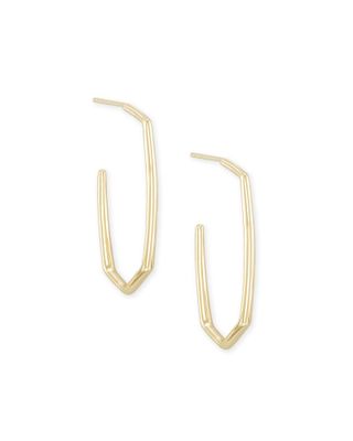 Ellen Hoop Earrings In 18k Gold Vermeil