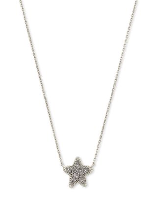 Jae Star Silver Pendant Necklace Platinum Drusy