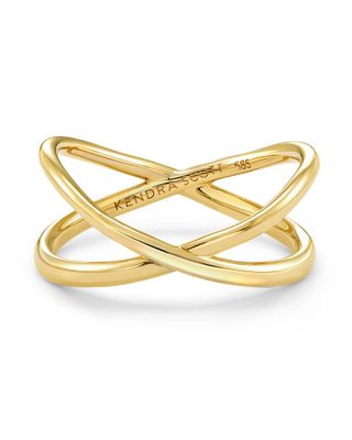 Emerson Double Band Ring 14k Yellow Gold