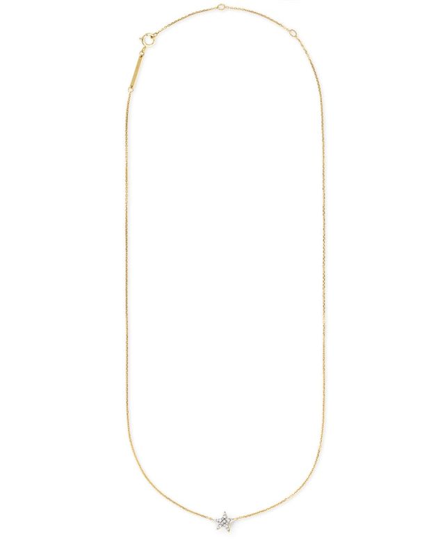 Kendra Scott 14K Yellow Gold Star Pendant Necklace - White Diamond