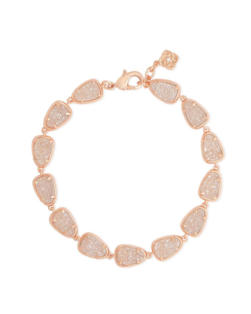 Emilie Rose Gold Chain Bracelet in Sand Drusy | Kendra Scott