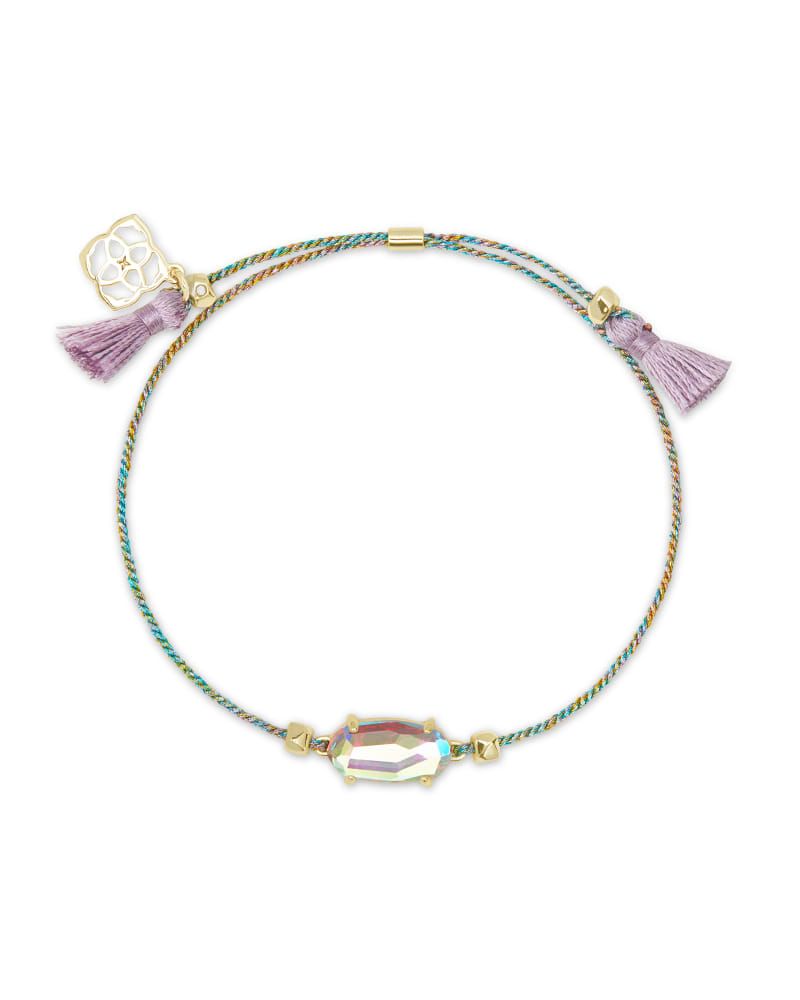 Elaina Gold Friendship Bracelet in Rose Quartz