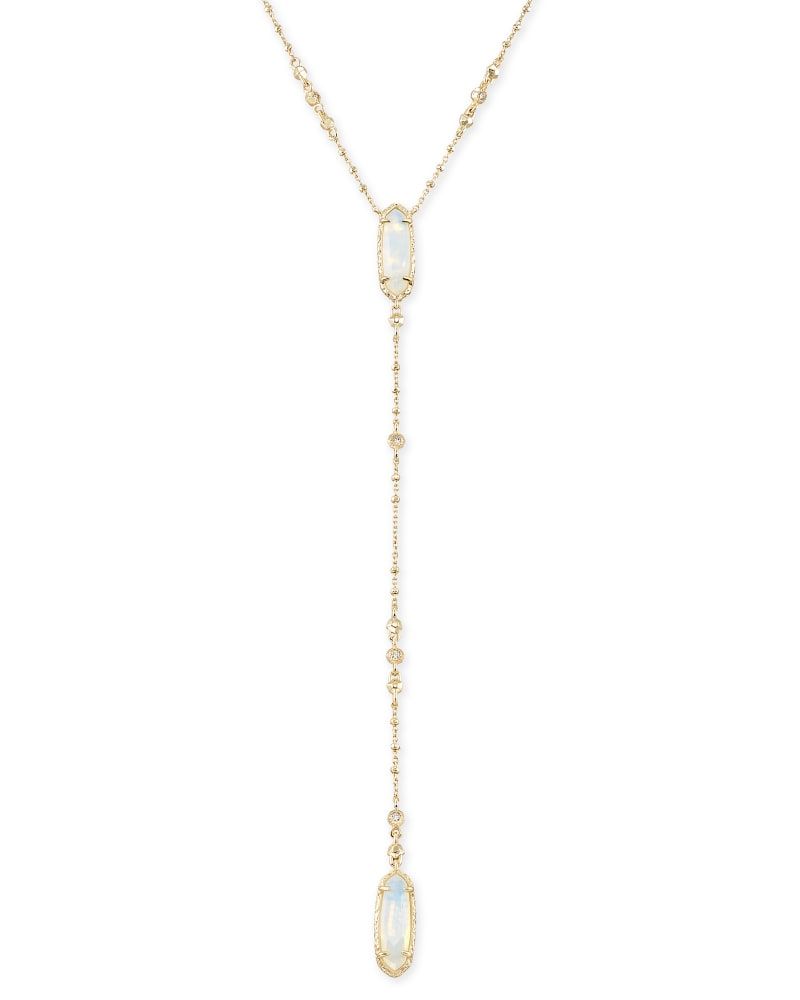 Kendra Scott Nola Gold Pendant Necklace in Red Illusion