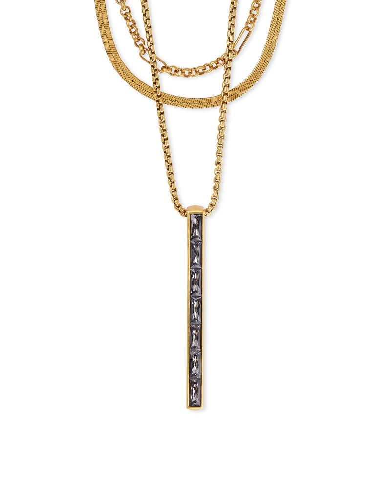 Kendra Scott Cross 14k Gold Strand Necklace in White Diamond – Smyth  Jewelers