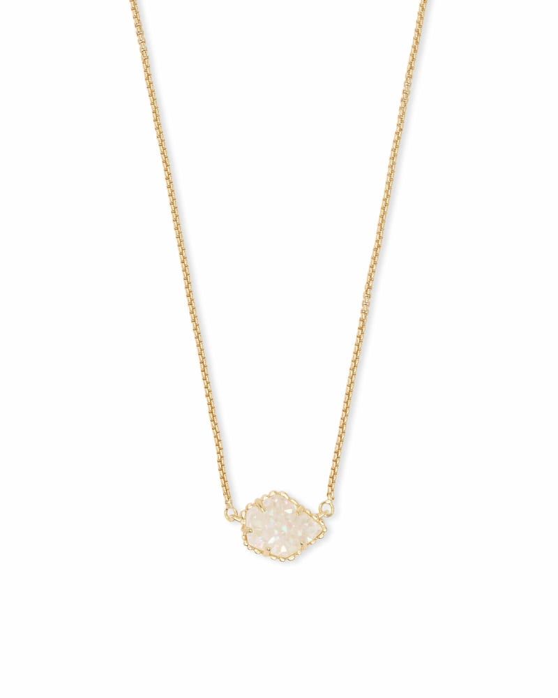 NWOT Kendra Scott Tess Ivory Pearl Pendant Necklace Gold Tone | eBay
