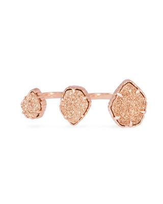 Naomi Rose Gold Double Ring Drusy