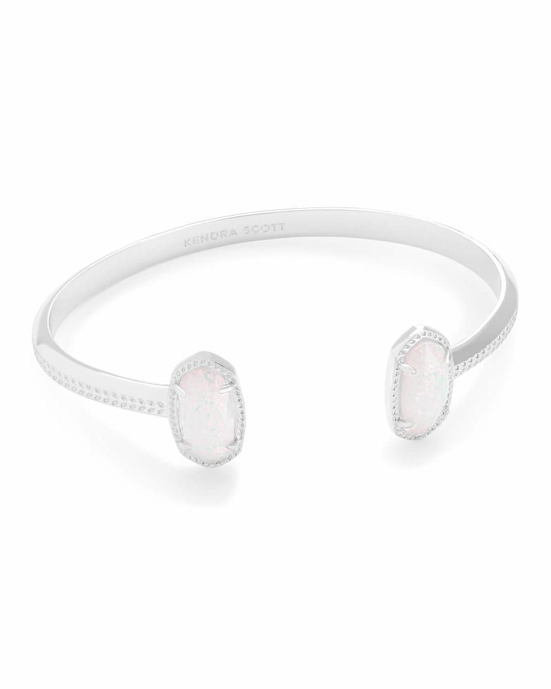 Mallory Silver Cuff Bracelet in Platinum Drusy | Kendra Scott