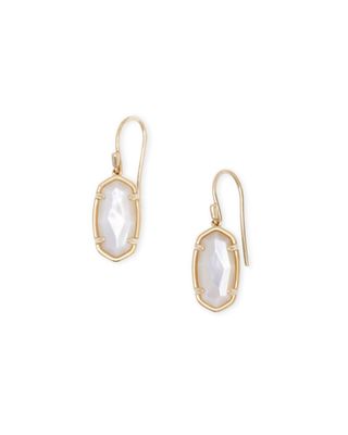 Lee 18k Gold Vermeil Drop Earrings in Ivory Mother-of-Pearl