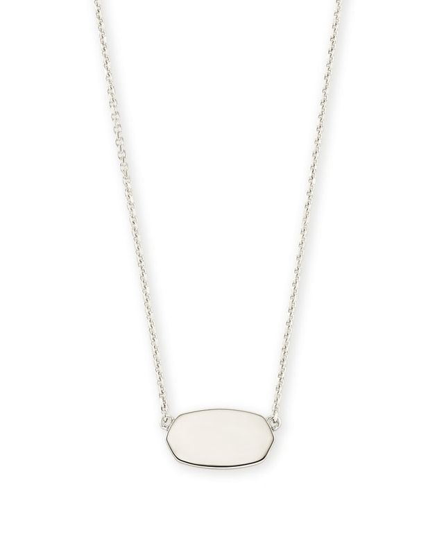 Dog Tag Necklace in Oxidized Sterling Silver | Kendra Scott