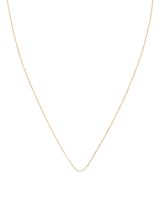 18 Inch Thin Chain Necklace in 18k Gold Vermeil