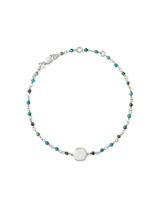 Davis Sterling Silver Beaded Pendant Necklace in Turquoise