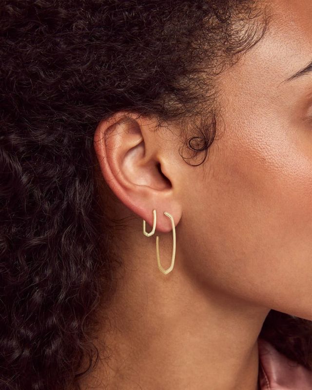 Keeley Hoop Earrings in 18k Gold Vermeil