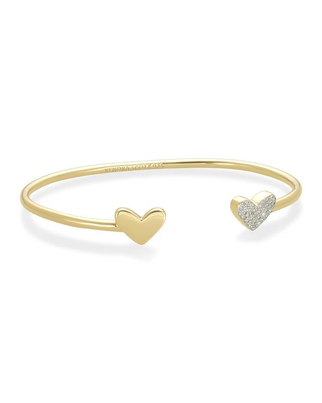 Ari Heart Delicate Chain Bracelet in Sterling Silver