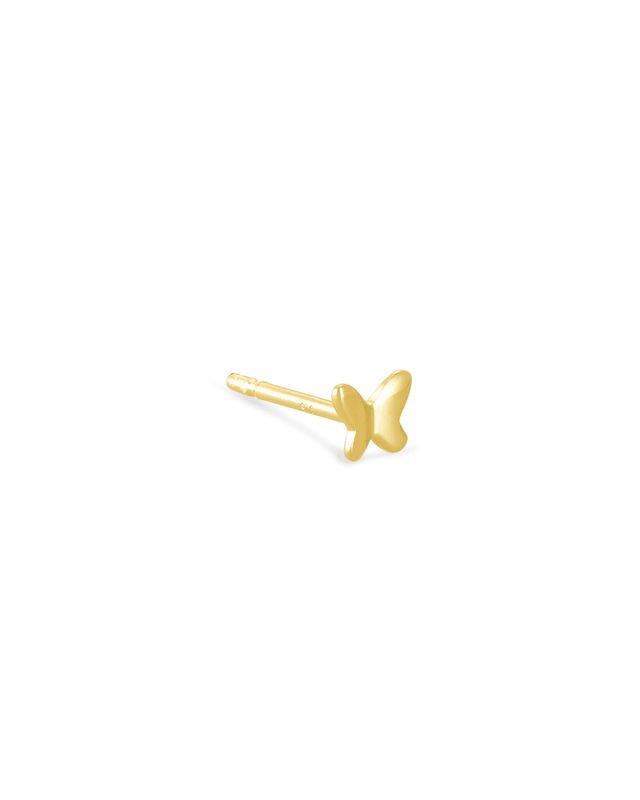 Shell Single Stud Earring in 18k Yellow Gold Vermeil