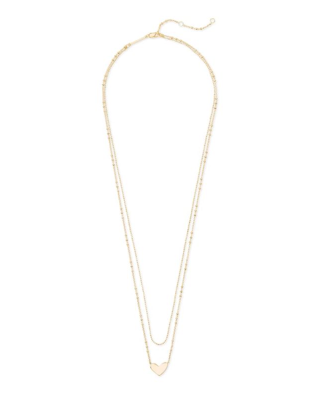 Davis Locket Charm Necklace in 18k Yellow Gold Vermeil