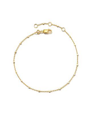Single Satellite Chain Bracelet in 18k Yellow Gold Vermeil