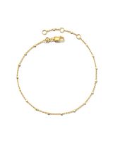 Single Satellite Chain Necklace in 18k Yellow Gold Vermeil