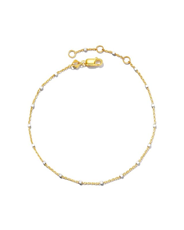 Kendra Scott Men's Beck Round Box Chain Bracelet in 18K Gold Vermeil