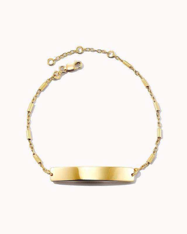 Link & Chain Charm Bracelet in 18K Gold Vermeil