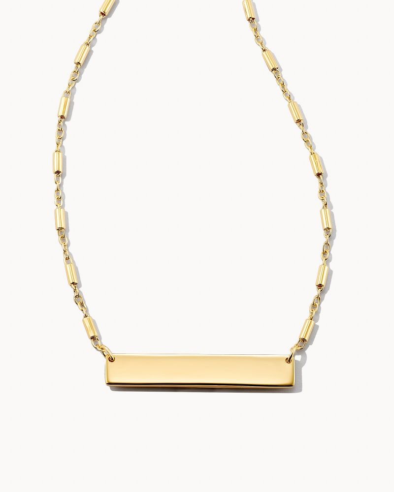 Kendra Scott Elisa Gold Louisiana Necklace in Black | Agate