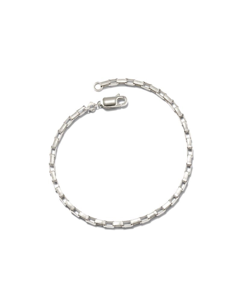 Single Satellite Chain Bracelet in Sterling Silver & 18k Yellow Gold  Vermeil