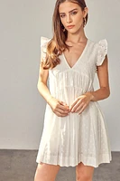 Primrose Ruffle Romper Mini Dress LAST ONE!