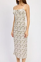 Lori Printed Midi Dress