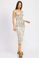 Lori Printed Midi Dress