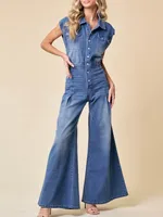 Wade Wide Leg Denim Jumpsuit, Jean Jumpsuit LAST ONE!