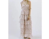 Cara Floral Tiered Summer Maxi Dress - Perfect Wedding Guest ONLY 2 LEFT!