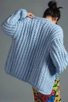 Baby Bleu Chunky Oversized Knit Cardigan LAST ONE!