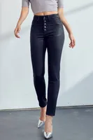 Faux Black Leather Leggings