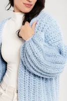 Baby Bleu Chunky Oversized Knit Cardigan LAST ONE!