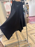 Black Asymmetric Skirt - Perfect Holiday or New Years Outfit