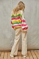 Monte Striped Sweater With Bubble Sleeves By Together