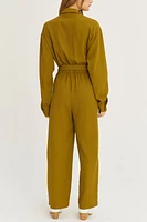 Flora Long Sleeve Utility Jumpsuit by Crescent