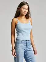 Knit Tank Top - Pia Tank:  BABY BLUE LAST ONE!