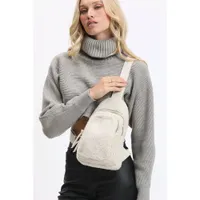 Sherpa Sling Bag Backpack: Ivory - ONLY 2 LEFT!