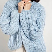 Baby Bleu Chunky Oversized Knit Cardigan LAST ONE!