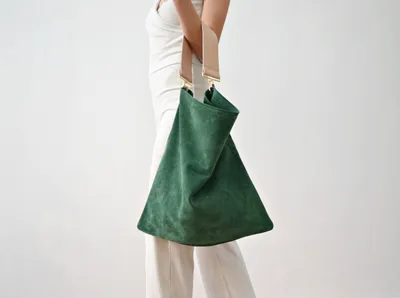 Soft Hobo Bag-Green / Designer Bag - LAST ONE!