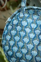 Block Printed Round Bag