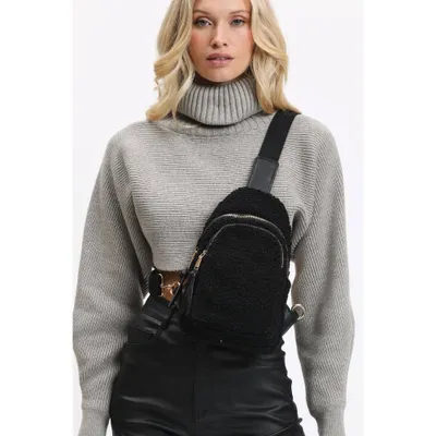 Crossbody Sherpa Sling Bag ONLY 2 LEFT!