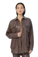 Bruno Cargo Brown Leather Jacket ONLY 2 LEFT!