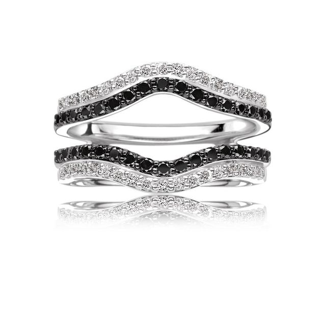 Rogers & Hollands® Jewelers Black & White Diamond 5/8ctw