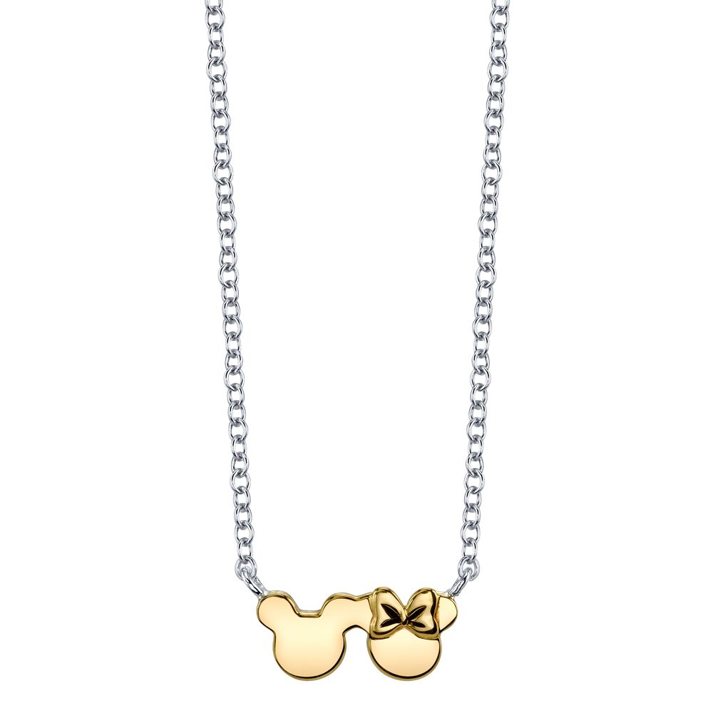 Disney Minnie Mouse Pendant Necklace 14K Gold VanDell - Ruby Lane